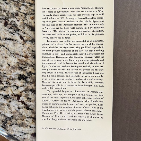 Frederic Remington 1st Edition Art Book - by Peter H. Hassrick (Author) - Picture 2 of 13